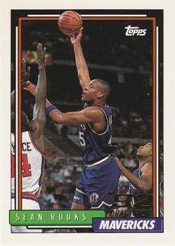 1992-93 Topps Sean Rooks Draft Picks #292 card image