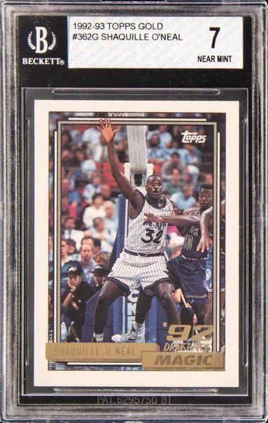 1992-93 Topps Shaquille O'Neal Gold #362G card image