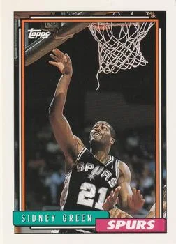1992-93 Topps Sidney Green #52 card image