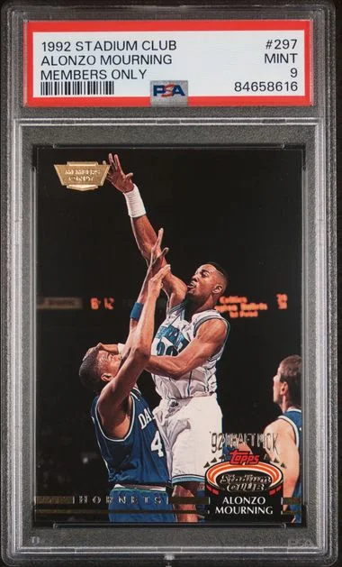 1992-93 Topps Stadium Club Members Only Alonzo Mourning #297 card image