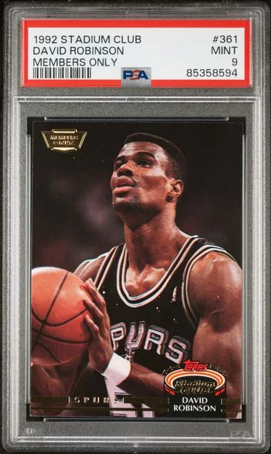 1992-93 Topps Stadium Club Members Only David Robinson #361 card image