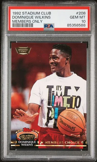 1992-93 Topps Stadium Club Members Only Dominique Wilkins #208 card image