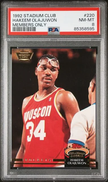 1992-93 Topps Stadium Club Members Only Hakeem Olajuwon #220 card image