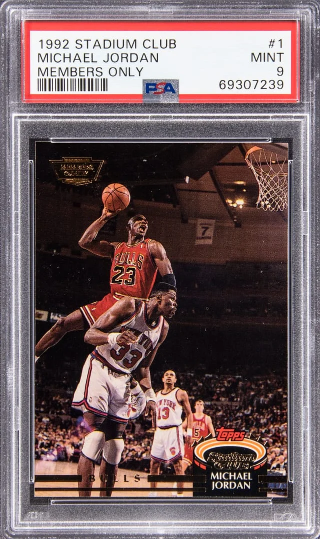 1992-93 Topps Stadium Club Members Only Michael Jordan #1 card image