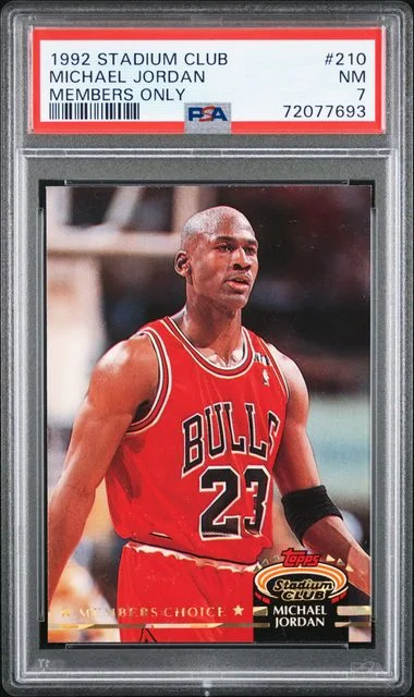 1992-93 Topps Stadium Club Members Only Michael Jordan #210 card image