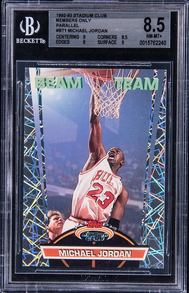1992-93 Topps Stadium Club Members Only Michael Jordan Parallel #BT1 card image