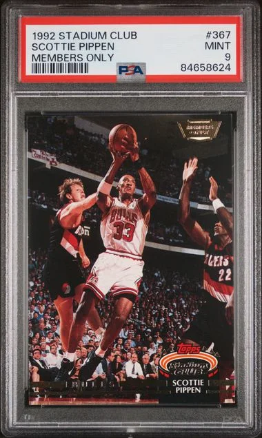 1992-93 Topps Stadium Club Members Only Scottie Pippen #367 card image
