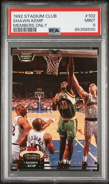1992-93 Topps Stadium Club Members Only Shawn Kemp #102 card image