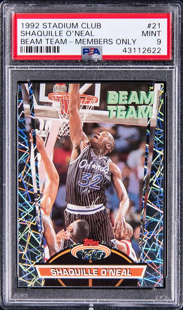 1992-93 Topps Stadium Club Shaquille O'Neal Beam Team #21 card image