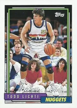 1992-93 Topps Todd Lichti #182 card image