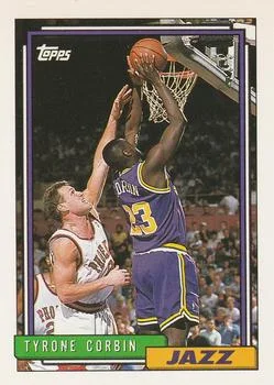 1992-93 Topps Tyrone Corbin #145 card image