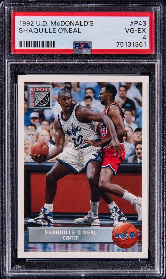 1992-93 UD McDonalds Shaquille O'Neal #P43 card image