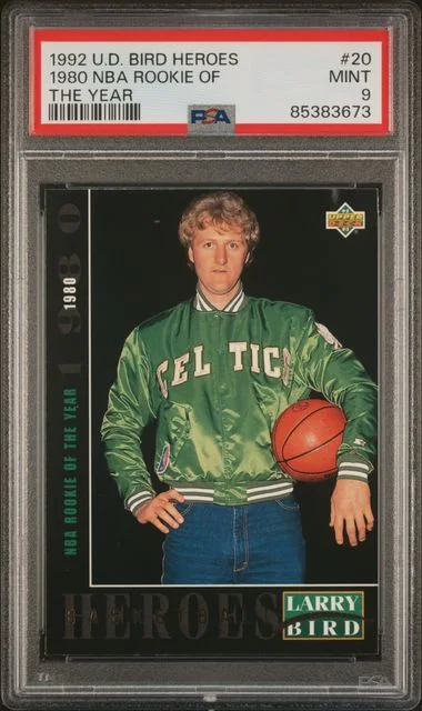 1992-93 Upper Deck 1980 NBA Of The Year Larry Bird Heroes #20 card image