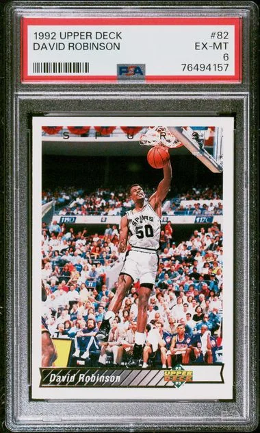 1992-93 Upper Deck David Robinson #82 card image
