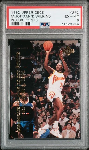 1992-93 Upper Deck Dominique Wilkins/Michael Jordan 20,000 Points #SP2 card image