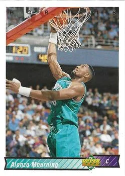 1992-93 Upper Deck European (Spanish) Alonzo Mourning #112 card image