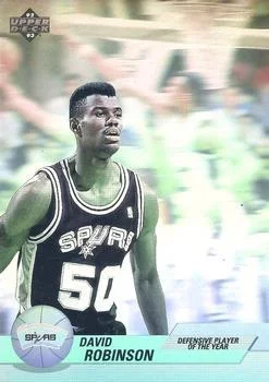 1992-93 Upper Deck European (Spanish) David Robinson DPOY [Award Winner Holograms] Award Winner Holograms #EB7 card image