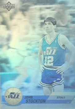 1992-93 Upper Deck European (Spanish) John Stockton [Award Winner Holograms] Award Winner Holograms #EB2 card image