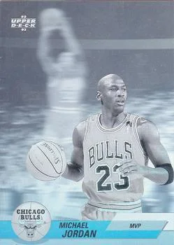 1992-93 Upper Deck European (Spanish) Michael Jordan MVP [Award Winner Holograms] Award Winner Holograms #EB9 card image