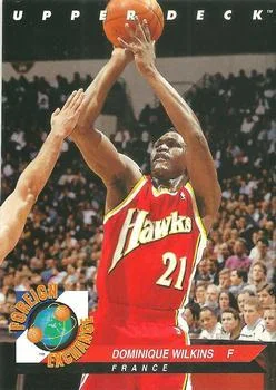 1992-93 Upper Deck European (Spanish) Dominique Wilkins FE #85 card image