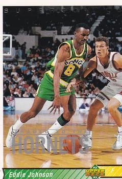 1992-93 Upper Deck European (Spanish) Eddie Johnson #242 card image