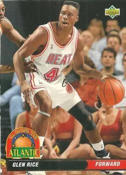 1992-93 Upper Deck European (Spanish) Glen Rice ADT #37 card image
