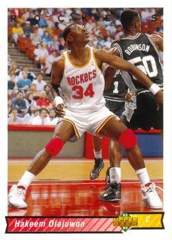 1992-93 Upper Deck European (Spanish) Hakeem Olajuwon #168 card image