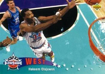 1992-93 Upper Deck European (Spanish) Hakeem Olajuwon #24 card image