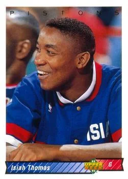 1992-93 Upper Deck European (Spanish) Isiah Thomas #154 card image