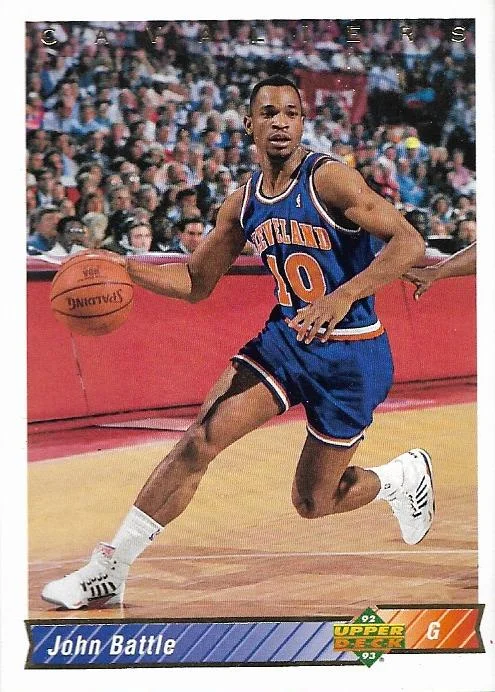 1992-93 Upper Deck European (Spanish) John Battle #123 card image