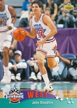 1992-93 Upper Deck European (Spanish) John Stockton #17 card image