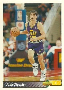 1992-93 Upper Deck European (Spanish) John Stockton #249 card image