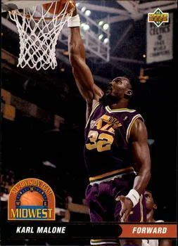 1992-93 Upper Deck European (Spanish) Karl Malone ADT #46 card image