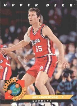 1992-93 Upper Deck European (Spanish) Kiki Vandeweghe FE #84 card image