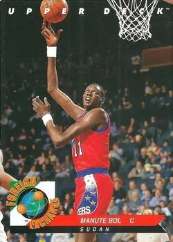 1992-93 Upper Deck European (Spanish) Manute Bol FE #75 card image