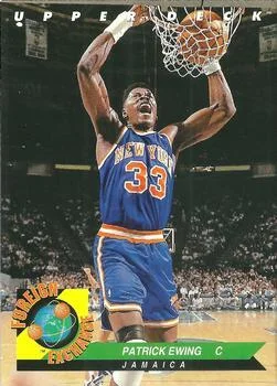 1992-93 Upper Deck European (Spanish) Patrick Ewing FE #77 card image