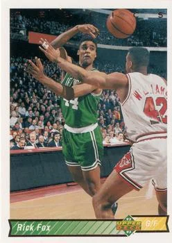 1992-93 Upper Deck European (Spanish) Rick Fox #102 card image
