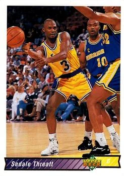 1992-93 Upper Deck European (Spanish) Sedale Threatt #193 card image