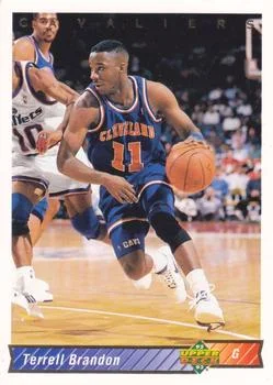 1992-93 Upper Deck European (Spanish) Terrell Brandon #124 card image