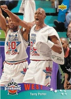 1992-93 Upper Deck European (Spanish) Terry Porter #25 card image