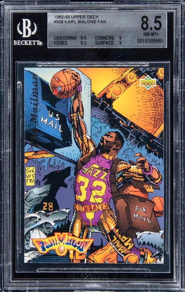 1992-93 Upper Deck Karl Malone Fanimation #508 card image
