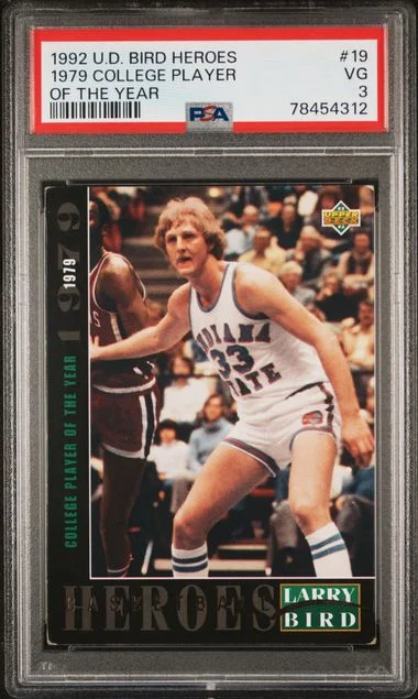 1992-93 Upper Deck Larry Bird Heroes 1979 College Player Of The Year #19 card image