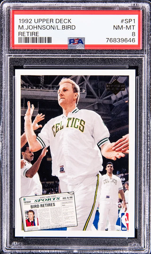 1992-93 Upper Deck Magic Johnson/Larry Bird Retire #SP1 card image