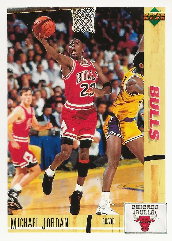 1992-93 Upper Deck McDonalds French Michael Jordan #15 card image
