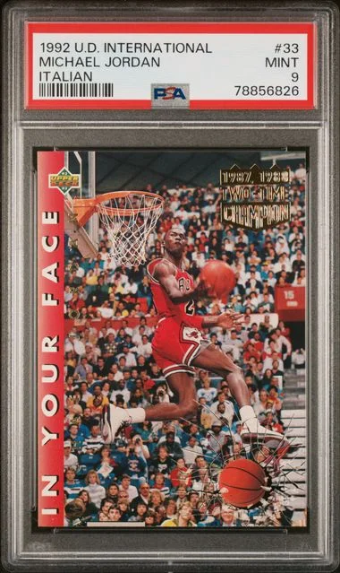 1992-93 Upper Deck Michael Jordan International Italian #33 card image