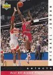 1992-93 Upper Deck Michael Jordan Jerry West Selects #JW8 card image