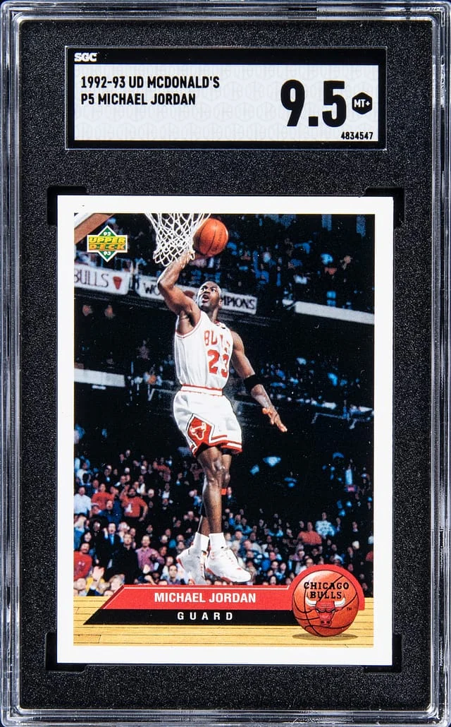 1992-93 Upper Deck Michael Jordan Mcdonald's #P5 card image