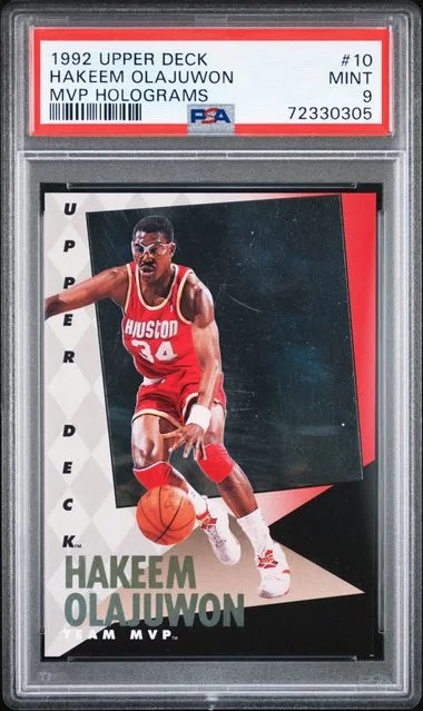 1992-93 Upper Deck MVP Hakeem Olajuwon Holograms #10 card image
