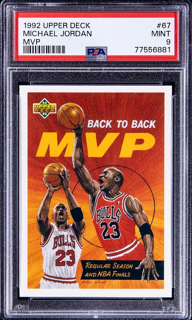 1992-93 Upper Deck MVP Michael Jordan #67 card image