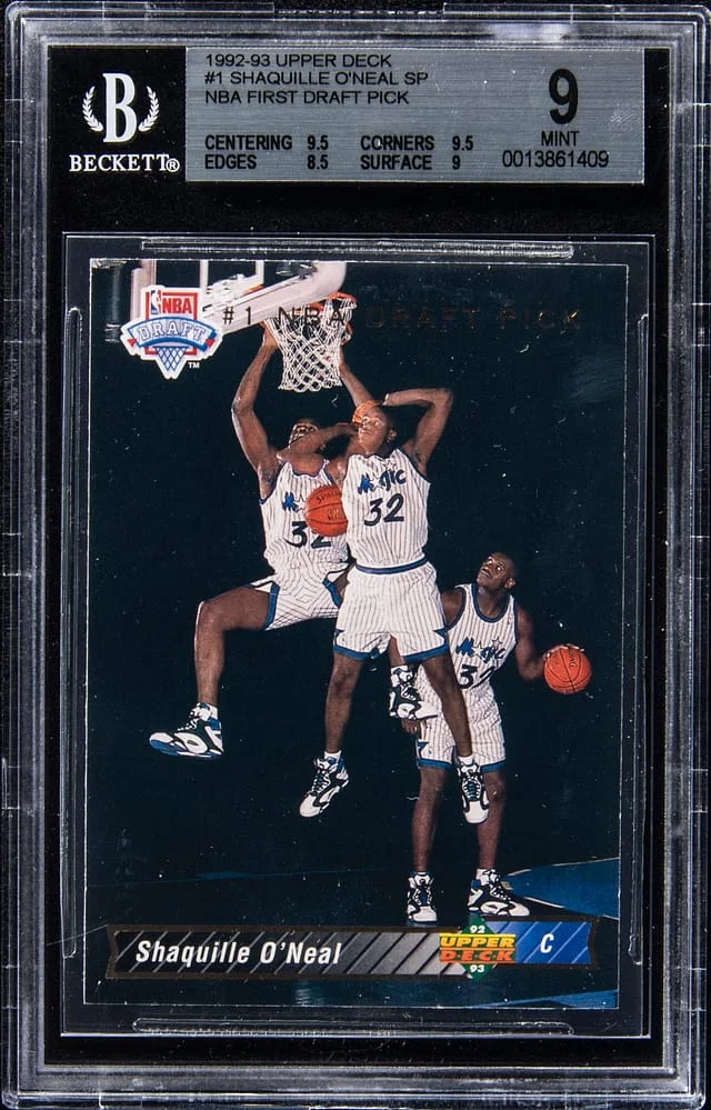 1992-93 Upper Deck Shaquille O'Neal NBA First Draft Pick #1 card image